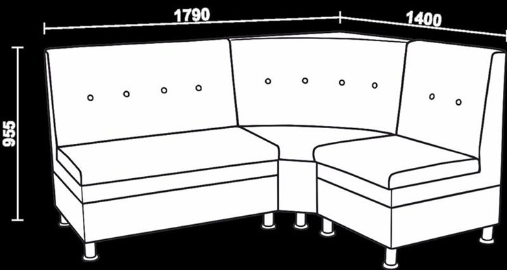 Кухонный диван Нео КМ-05 ДУ в Симферополе - изображение 2